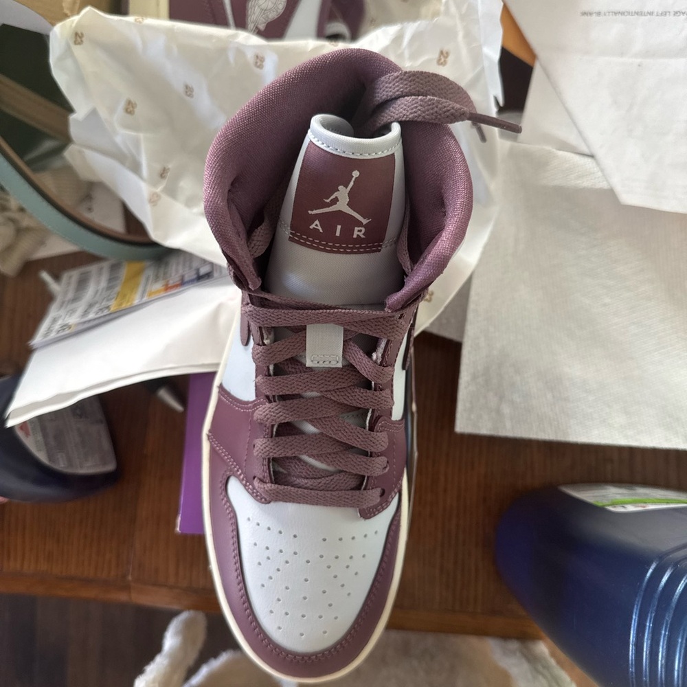 Jordan 1 Midi Pure Platinum/Sky/Mauve